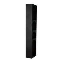 Noir Furniture Bookcases Noir Aqueduct Bookcase, B, Black Metal