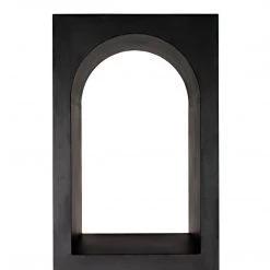 Noir Furniture Bookcases Noir Aqueduct Bookcase, B, Black Metal