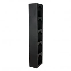 Noir Furniture Noir Aqueduct Bookcase, C, Black Metal Bookcases