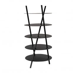 Noir Furniture Noir Gautama Shelf, Black Metal Accent Tables