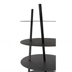 Noir Furniture Noir Gautama Shelf, Black Metal Accent Tables