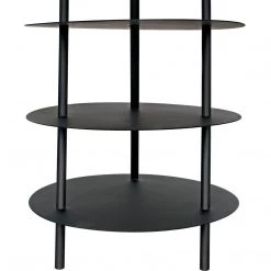 Noir Furniture Noir Gautama Shelf, Black Metal Accent Tables