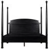 Noir Furniture Noir Douglas Bed Hand Rubbed Black Beds