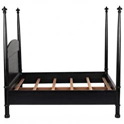 Noir Furniture Noir Douglas Bed Hand Rubbed Black Beds