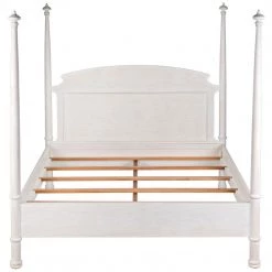 Beds Noir Furniture New Douglas Bed, Eastern King, White Washed