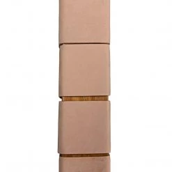 Noir Furniture Noir Mansard Bed, Eastern King, Teak And Leather