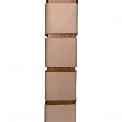 Noir Furniture Noir Mansard Teak And Leather Bed, Queen