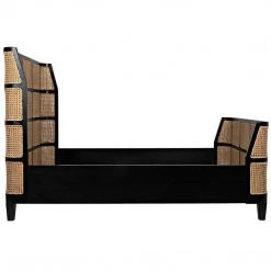 Noir Furniture Porto Bed, Queen, HB Beds