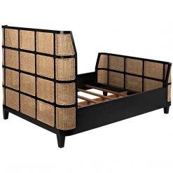 Noir Furniture Porto Bed, Queen, HB Beds