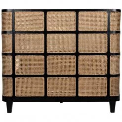 Noir Furniture Porto Bed, Queen, HB Beds