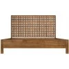 Beds Noir Furniture Quinnton Bed, Queen, Teak