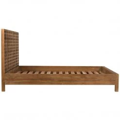 Beds Noir Furniture Quinnton Bed, Queen, Teak