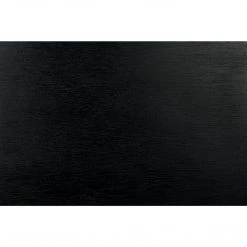 Noir Furniture Noir Brancusi Bed, Queen, Hand Rubbed Black Accent Tables