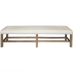Noir Furniture Noir Sweden Bench, Grey Wash