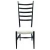 Noir Furniture Dining Chairs Noir Ladder Back Dining Chair Hand Rubbed Black