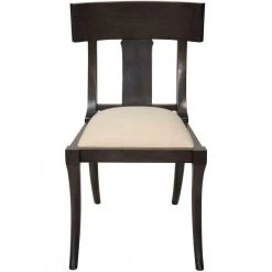 Noir Furniture Athena Side Chair, Pale Dining Chairs