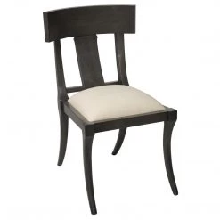 Noir Furniture Athena Side Chair, Pale Dining Chairs