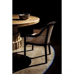 Noir Furniture Gaston Chair, Hand Rubbed Black Chairs