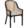Noir Furniture Gaston Chair, Hand Rubbed Black Chairs