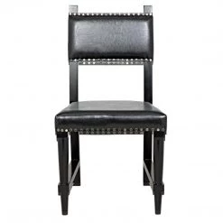 Noir Furniture Kerouac Chair, Distressed Black