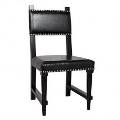 Noir Furniture Kerouac Chair, Distressed Black