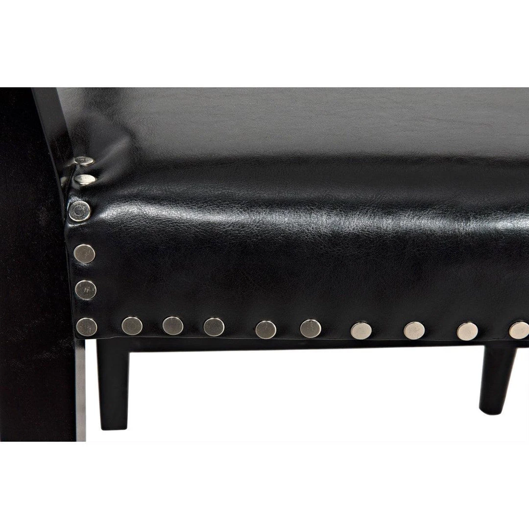 Noir Furniture Kerouac Chair, Distressed Black