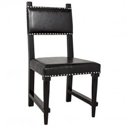 Noir Furniture Kerouac Chair, Distressed Black