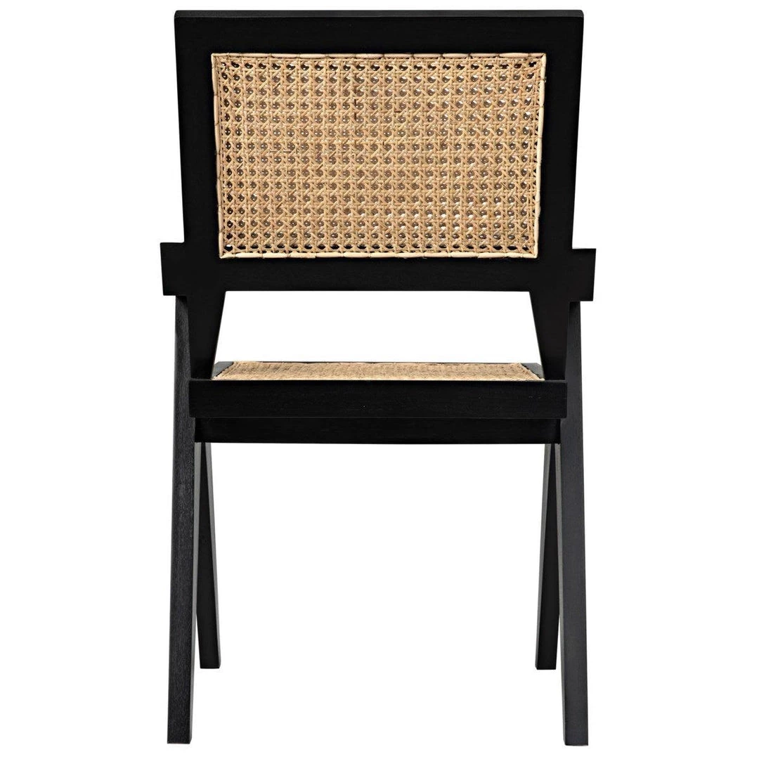 Chairs Noir Furniture Jude Chair W/Caning, Black