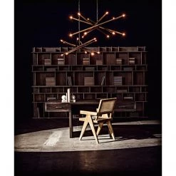 Noir Furniture Jude Chair, Teak With Caning