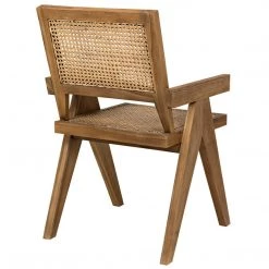 Noir Furniture Jude Chair, Teak With Caning