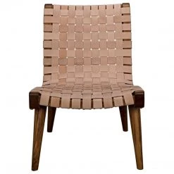 Dining Chairs Noir Furniture Cohen Chair, Teak And Leather