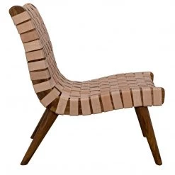 Dining Chairs Noir Furniture Cohen Chair, Teak And Leather