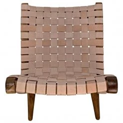 Dining Chairs Noir Furniture Cohen Chair, Teak And Leather