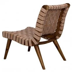 Dining Chairs Noir Furniture Cohen Chair, Teak And Leather