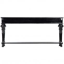 Noir Furniture Consoles Noir Colonial Sofa Table Black
