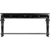 Noir Furniture Consoles Noir Colonial Sofa Table Black