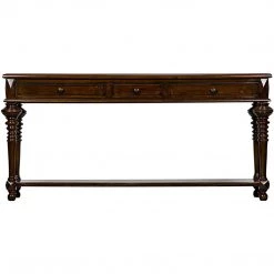 Noir Furniture Noir Colonial Sofa Table , Distressed Brown