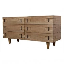 Noir Furniture Buffets Noir David Sideboard, Washed Walnut