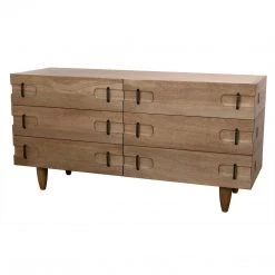Noir Furniture Buffets Noir David Sideboard, Washed Walnut