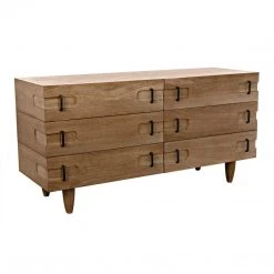 Noir Furniture Buffets Noir David Sideboard, Washed Walnut