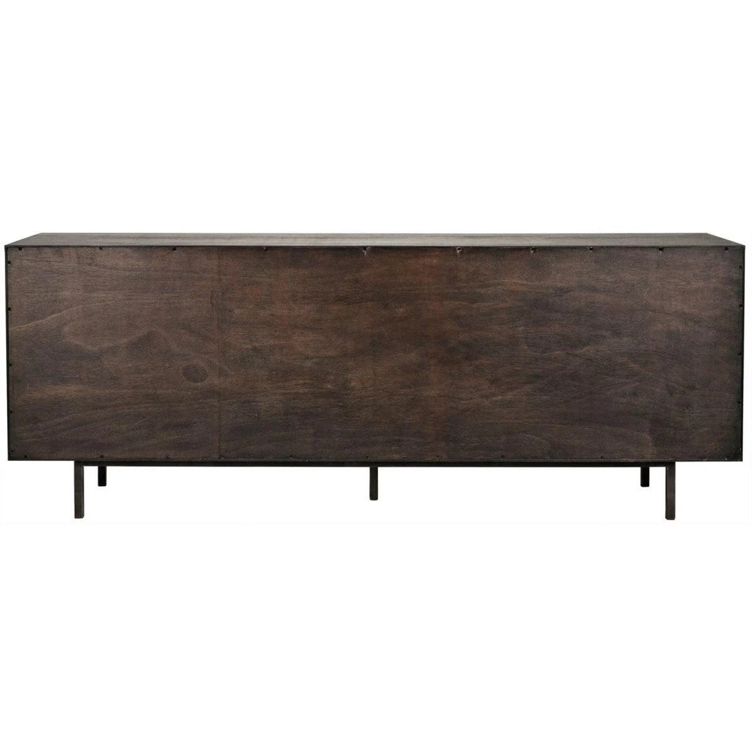 Noir Furniture Buffets Noir Boston Sideboard, Ebony Walnut