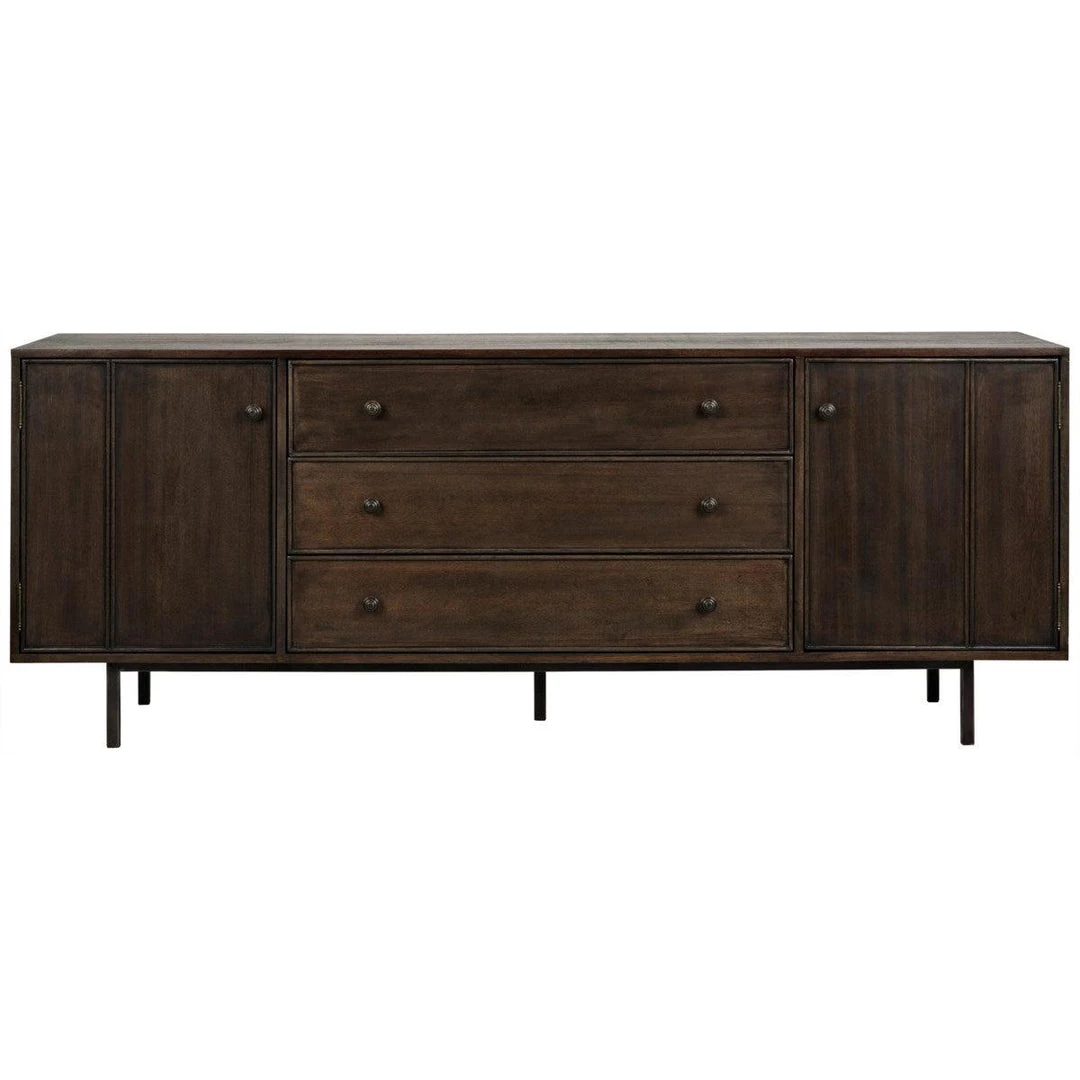Noir Furniture Buffets Noir Boston Sideboard, Ebony Walnut