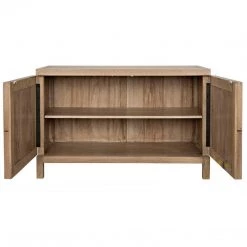 Noir Furniture Noir 2 Door Quadrant Sideboard, Washed Walnut Buffets