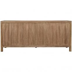 Noir Furniture Buffets Noir Quadrant 3 Door Sideboard, Washed Walnut