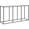 Noir Furniture Convention Sofa Table Black Metal And Antique Glass Accent Tables