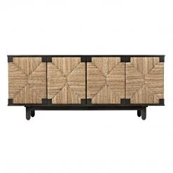 Noir Furniture Noir Brook 4 Door Sideboard, Pale Buffets