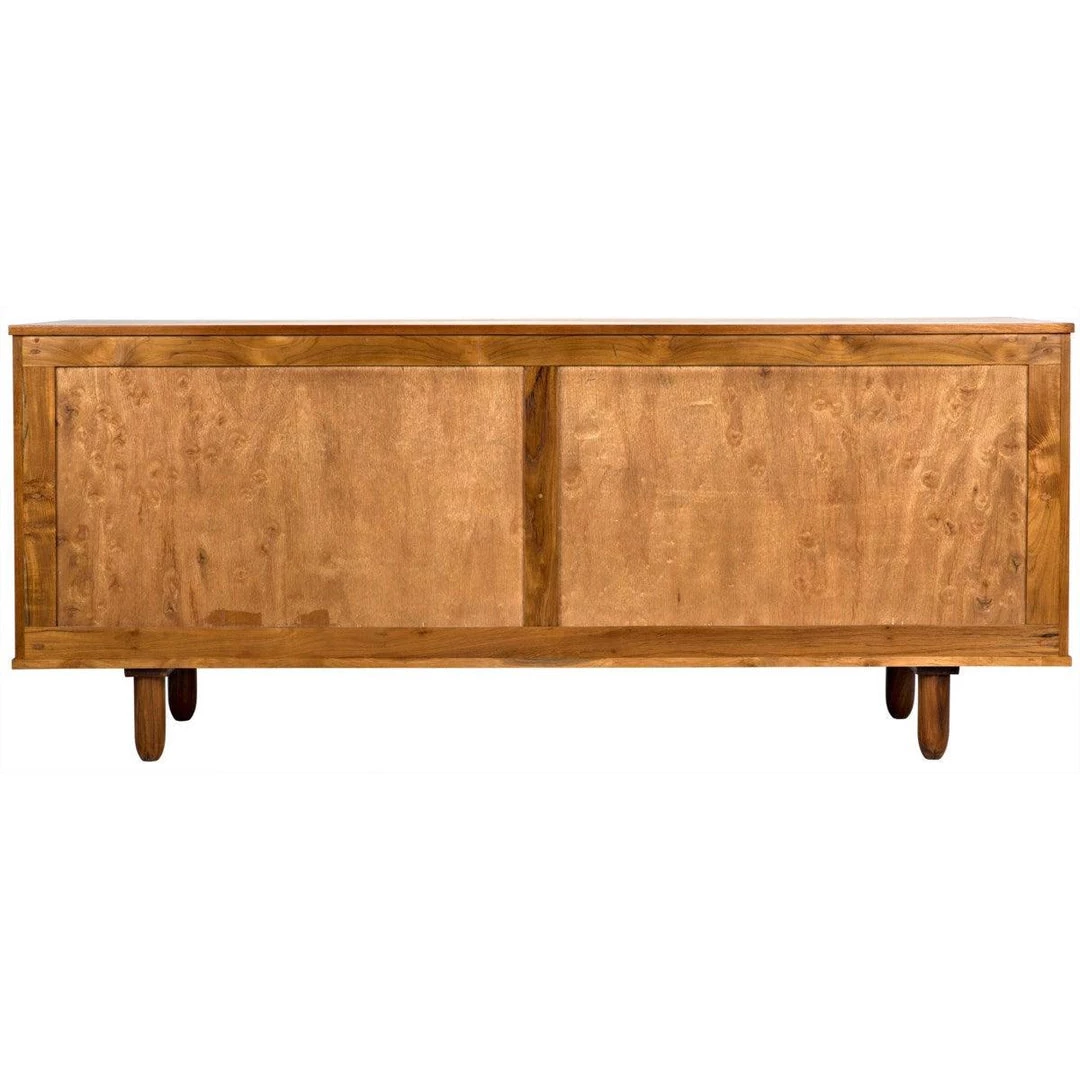 Noir Furniture Noir Brook 4 Door Sideboard, Teak Buffets