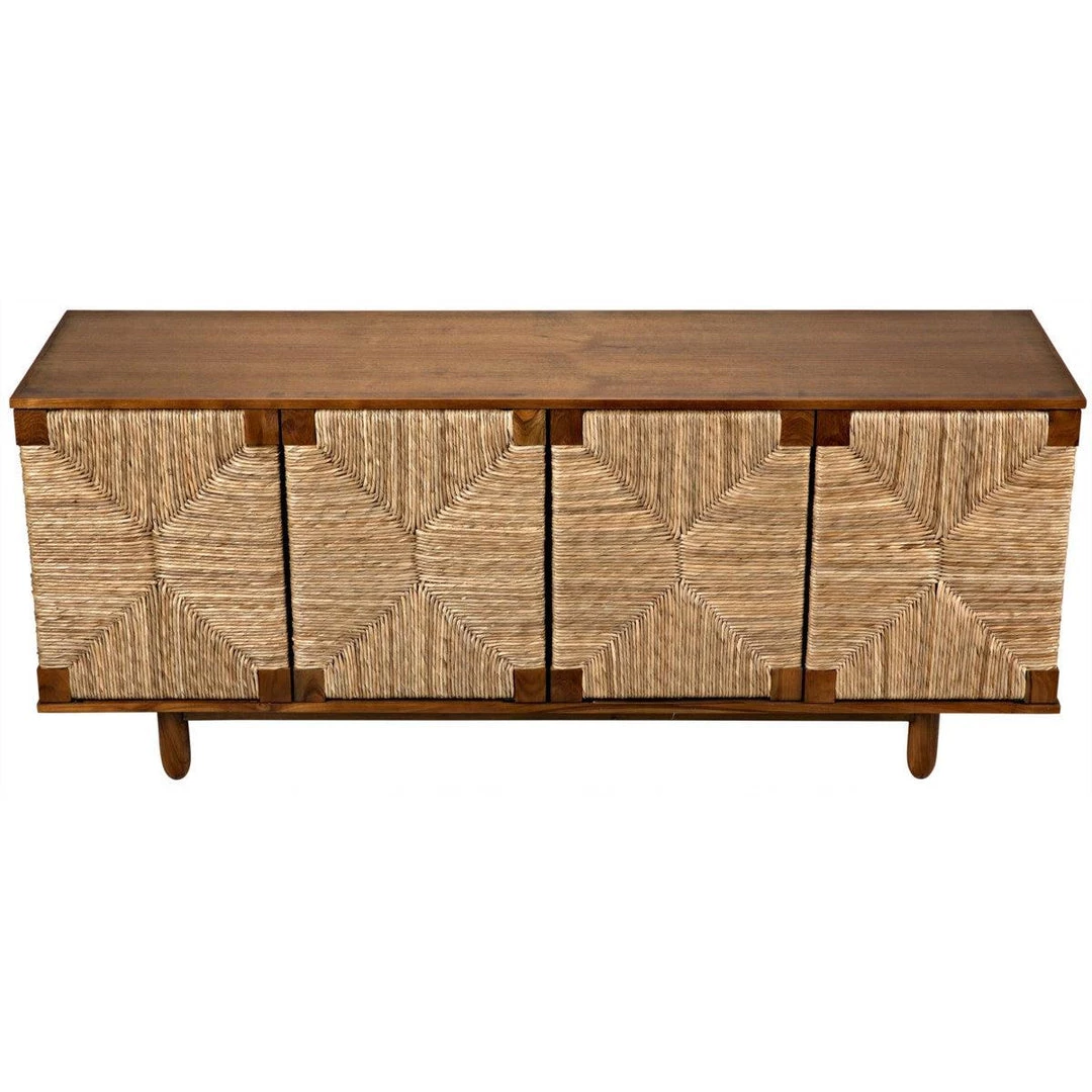 Noir Furniture Noir Brook 4 Door Sideboard, Teak Buffets