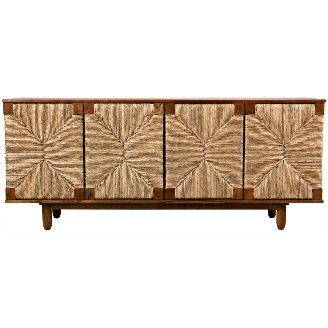 Noir Furniture Noir Brook 4 Door Sideboard, Teak Buffets