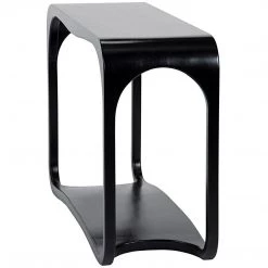 Noir Furniture Milena Console, Hand Rubbed Black Consoles